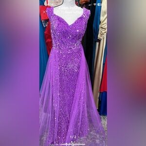 Purple Sequin Dress